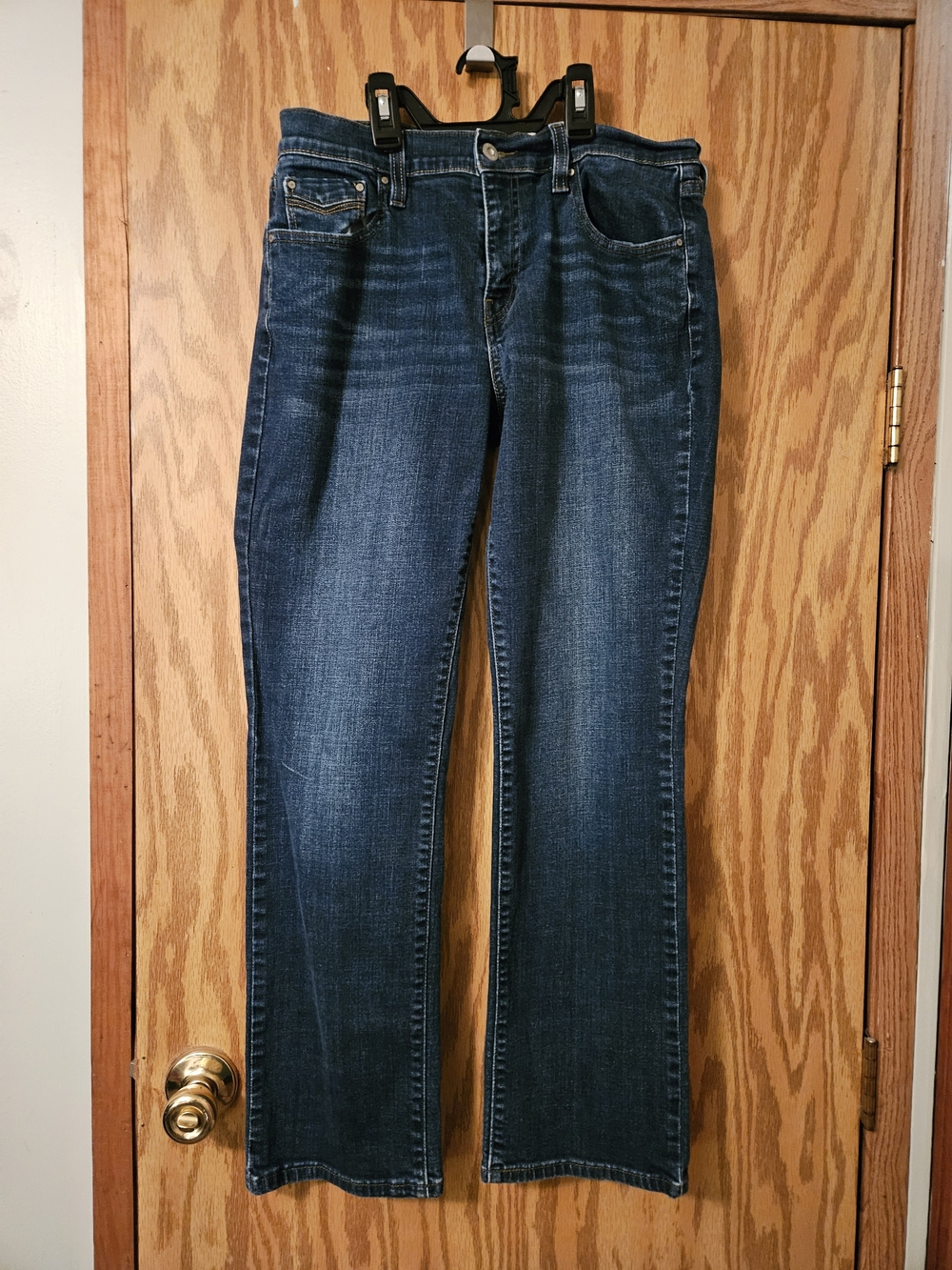 Levi's Women's 505 Dark Blue Straight-Leg Jeans